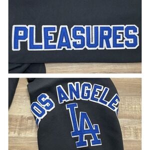 Pleasures x MLB Los Angeles Dodgers 3D Logo Fleece Sweatpants Official Merch Men